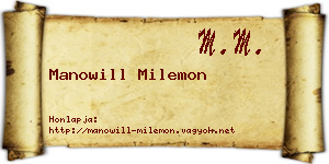 Manowill Milemon névjegykártya